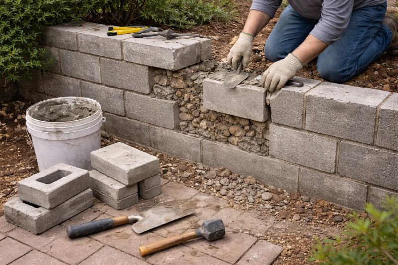 Block Wall Repair in Gobles, MI