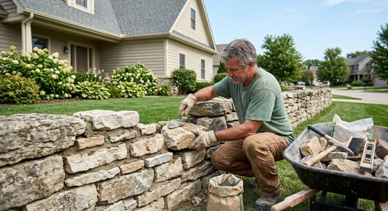 Brick Fence Repair in Kalamazoo, MI