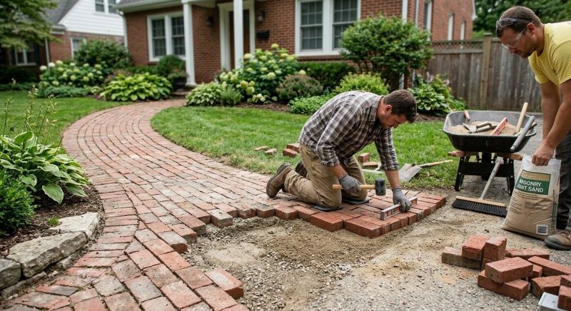 Brick Flatwork Repair in Kalamazoo County, MI