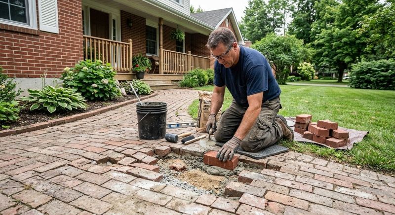 Brick Flatwork Repair in Union City, MI