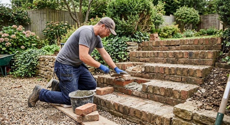 Brick Stairs Repair in Kalamazoo, MI