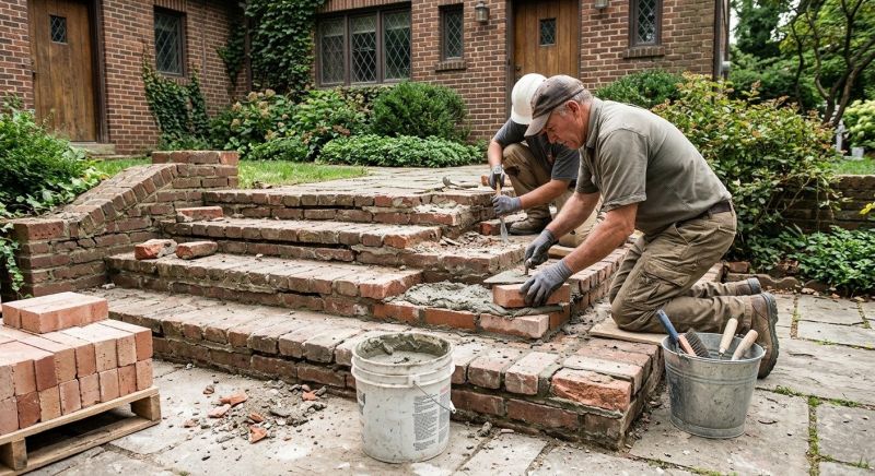 Brick Stairs Repair in Richland, MI