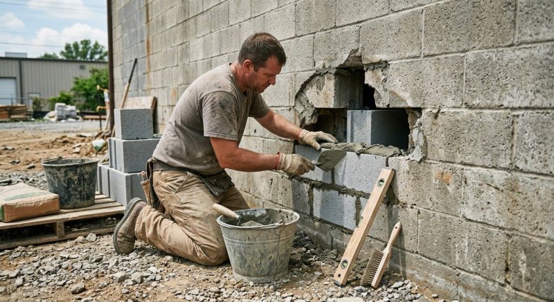 Cement Block Repair in Kalamazoo, MI