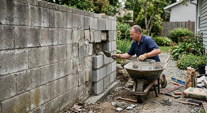 Cinder Block Repair in Kalamazoo, MI