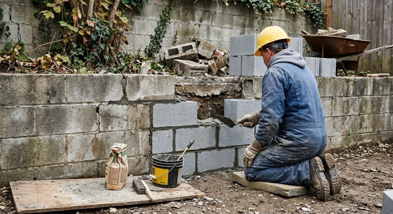 Concrete Block Repair in Portage, MI