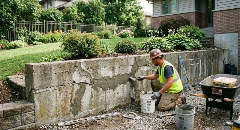 Retaining Wall Repair in Portage, MI
