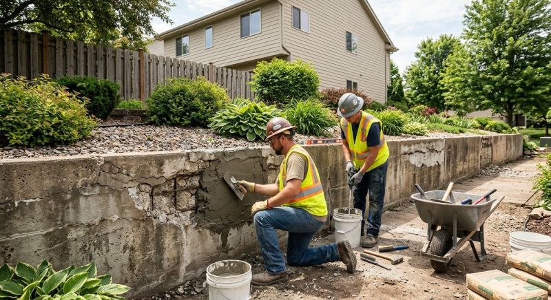 Retaining Wall Repair in Richland, MI