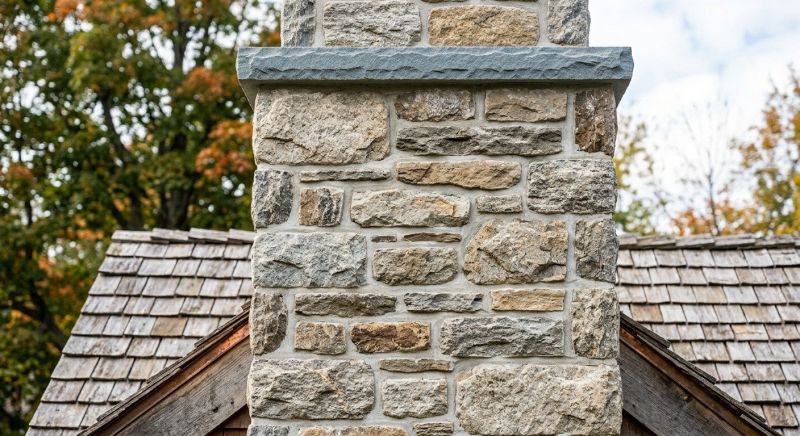 Stone Chimney Installation in Gobles, MI