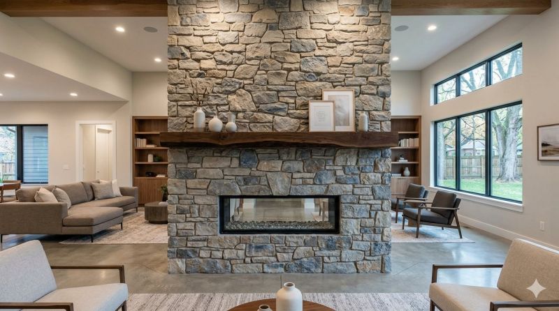 Stone Chimney Installation in Kalamazoo County, MI