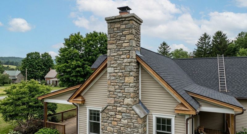 Stone Chimney Installation in Lawton, MI