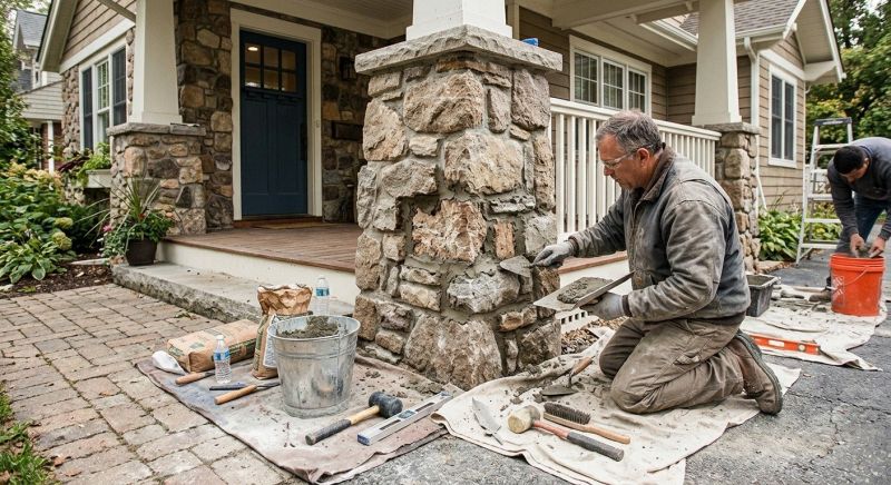 Stone Column Repair in Kalamazoo, MI