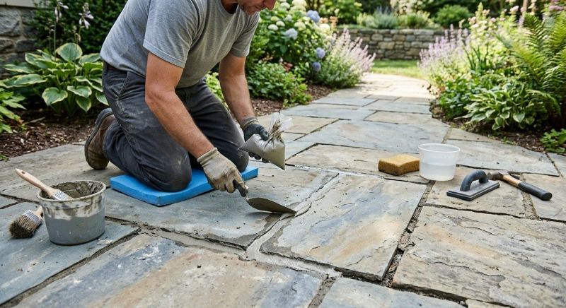 Stone Walkway Repair in Kalamazoo, MI