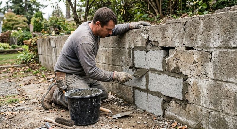 Stone Wall Repair in Calhoun County, MI