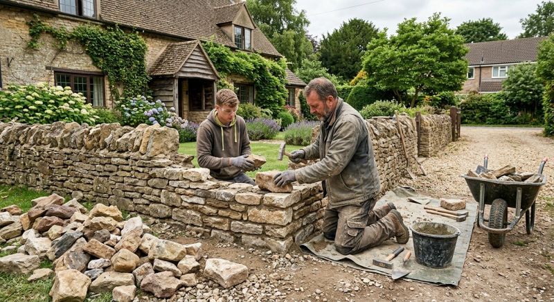 Stone Wall Repair in Plainwell, MI